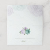 Placement fleurs violettes bleues verdure botanique carte de (Extérieur déplié)