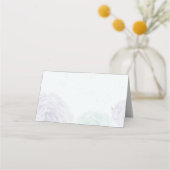 Placement fleurs violettes bleues verdure botanique carte de (Dos)