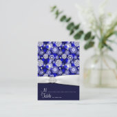 Placement Flocon de neige d'hiver Réception de mariage Carte (Debout devant)