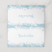 Placement Flocon de neige hiver Noël Anniversaire Carte de p (Extérieur déplié)