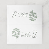 Placement FONDNESS | Carte de table de mariage (Extérieur déplié)