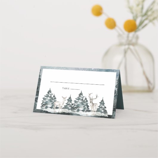 Placement Forêt de bois avec carte Deer Place (Devant)