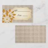 Placement Gerbera Daisy Carte de Mariage d'occasion (Devant / Derrière)