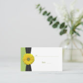 Placement Gerbera Jaune Daisy Occasion spéciale Carte de lie (Debout devant)