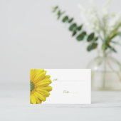 Placement Gerbera Jaune Daisy Occasion spéciale Carte de lie (Debout devant)