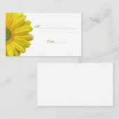 Placement Gerbera Jaune Daisy Occasion spéciale Carte de lie (Devant / Derrière)