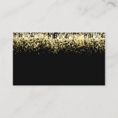 Placement Glittering Gold Combien de baisers Douche Carte de (Dos)