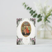 Placement Grandes Fleurs Lilac Carte de prière Mariage ortho (Debout devant)