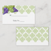 Placement Grapevine Jardin Mariage Carte de lieu (Devant / Derrière)