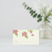 Placement Green Rose Birds Vines Occasion spéciale Carte de (Debout devant)