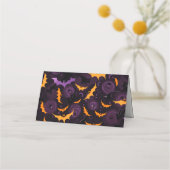Placement Halloween Bats Nom de la carte (Dos)