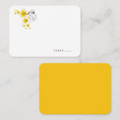 Placement Hibiscus tropical Plage Jaune Carte du lieu de mar (Devant / Derrière)