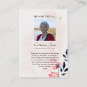 Placement Icône chrétienne orthodoxe Photo carte de prière f (Dos)