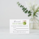 Placement Jeu de carte de thème de fête Matcha (Debout devant)