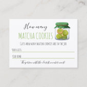 Placement Jeu de carte de thème de Matcha Party (Devant)