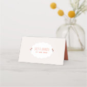 Placement Joyeuse Faire-part de mariage Floral Carte Place (Dos)
