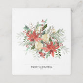 Placement Joyeux Dîner de Noël Carte de séjour pliée (Extérieur déplié)