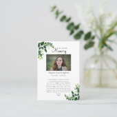 Placement La carte de prière funéraire du Coeur Immaculé de (Debout devant)