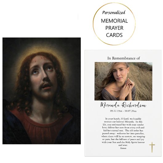 Placement La Passion du Christ Catholique Carte de prière fu