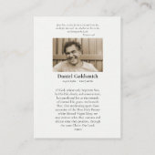 Placement L'agonie dans la carte de prière funéraire du jard (Dos)