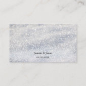 Placement Lanterne à neige mousseuse Carte de lieu de mariag (Dos)