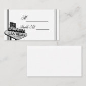 Placement Las Vegas Destination Wedding Carte de lieu de mar (Devant / Derrière)