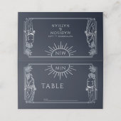 Placement Le Mariage de la carte Argent Tarot (Extérieur déplié)