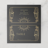 Placement Le Mariage de la carte Lovers Gold Tarot (Extérieur déplié)