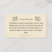 PLACEMENT LE SEIGNEUR FLORAL A LA CARTE SAINTE DE PRIÈRE MER (Dos)