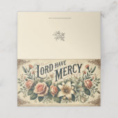 PLACEMENT LE SEIGNEUR FLORAL A LA CARTE SAINTE DE PRIÈRE MER (Extérieur déplié)