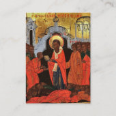 Placement Les martyrs brûlés à la carte de prière Nicomedia (Devant)