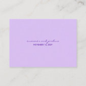 Placement M. & Mme Flip Flops Carte de Table Mariage sur la  (Dos)
