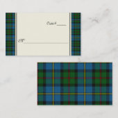 Placement MacLeod Plaid Mariage Réception Carte de lieu (Devant / Derrière)