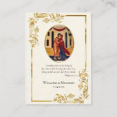 Placement Magnifique Gold Scrolls Mariage Orthodoxe carte de (Devant)