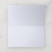 Placement Marché Fleur Bleue Carte de Table Pliée Florale Fr (Intérieur déplié)