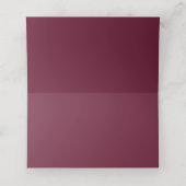 Placement Mariage Carte de Table Pliée Violet et Perles (Intérieur déplié)