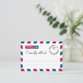 Placement Mariage de la carte de siège d'escorte d'Airmail (Debout devant)