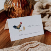 Placement Mariage de poulet rustique Numéro de table Carte d
