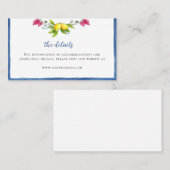 Placement Mariage méditerranéen Détails Carte de boîtier (Devant / Derrière)