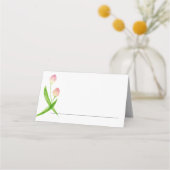 Placement Mariage ou carte de lieu d'événement Tulips (Dos)