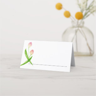 Placement Mariage ou carte de lieu d'événement Tulips