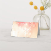 Placement Mariage rouge. Carte de siège d'automne. automne a (Dos)