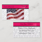 Placement Mariage Table Bling # & Modèle de carte d'adresse (Devant / Derrière)