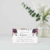 Placement Marsala Fleurs Combien de Baisers Douche Carte de  (Debout devant)