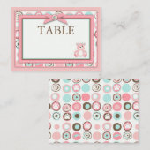 Placement Mini plat de la carte de table de la fille de l'ou (Devant / Derrière)