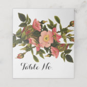 Placement Modèle de numéro de table de mariage carte personn (Extérieur déplié)