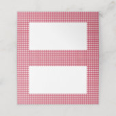 Placement Motif de contrôle de la carte rouge et blanche | V (Extérieur déplié)