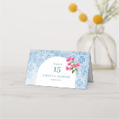 Placement Motif de tuiles méditerranéennes Table pliée Carte (Devant)