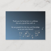 Placement Music Bar Mitzvah Carte de siège (Dos)