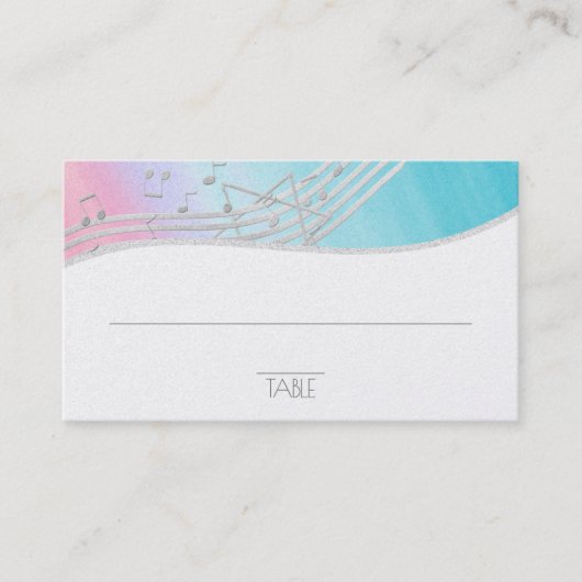 Placement Music Bar Mitzvah Carte de siège (Devant)